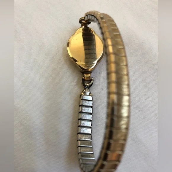 Vintage Hamilton S & W Ladies Watch 14k Gold Filled NOT Working Speidel Stretch - Picture 7 of 14
